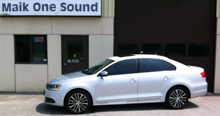2012 Volkswagen Jetta with professional window tint in North Bay